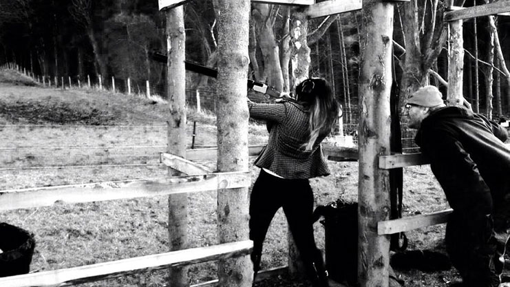 A stylish hen party taking aim